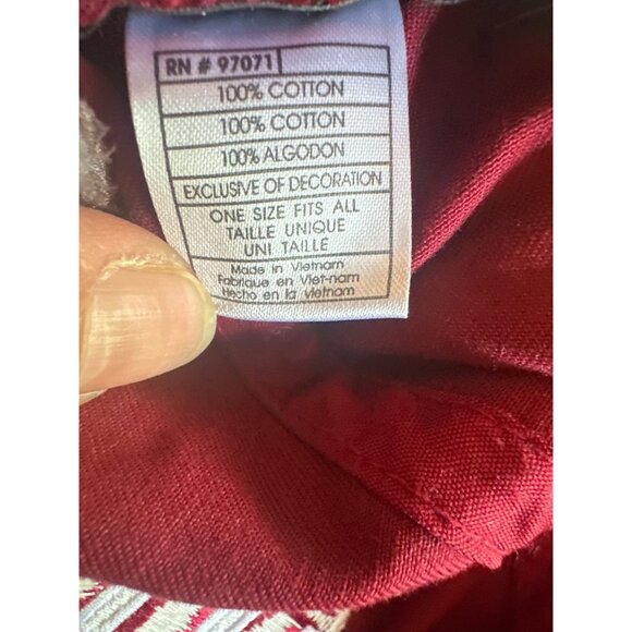 Indiana University Hoosiers Cap Collegiate Headwear One Size Red - Picture 6 of 6